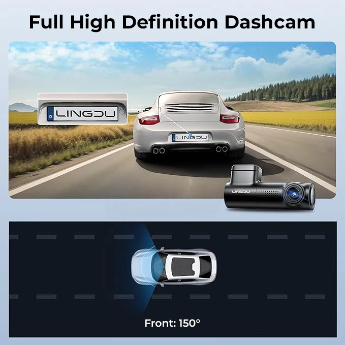 Dashcam Berkualitas! D08 1296P Lingdu