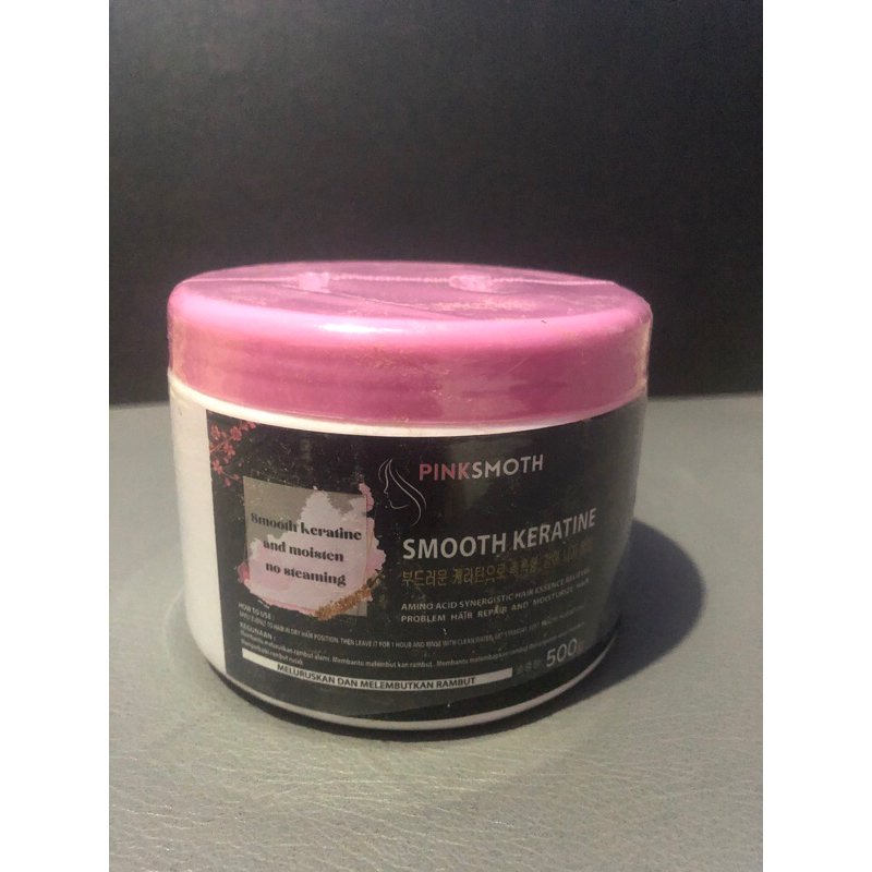 Jual PELURUS RAMBUT TANPA CATOK PINKSMOTH KERATIN 500 GRAM MASKER ...