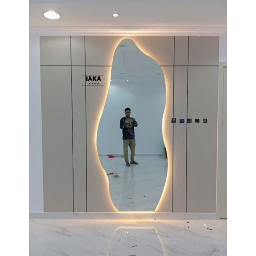 Jual STANDING MIRROR/CERMIN FULL BODY/CERMIN STANDING/CERMIN AESTEHTIC ...