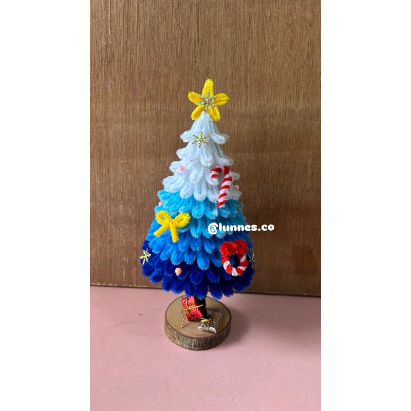 Jual Pohon Natal Mini Led Kawat Bulu Pajangan Meja Hadiah Natal Kado Natal Shopee Indonesia