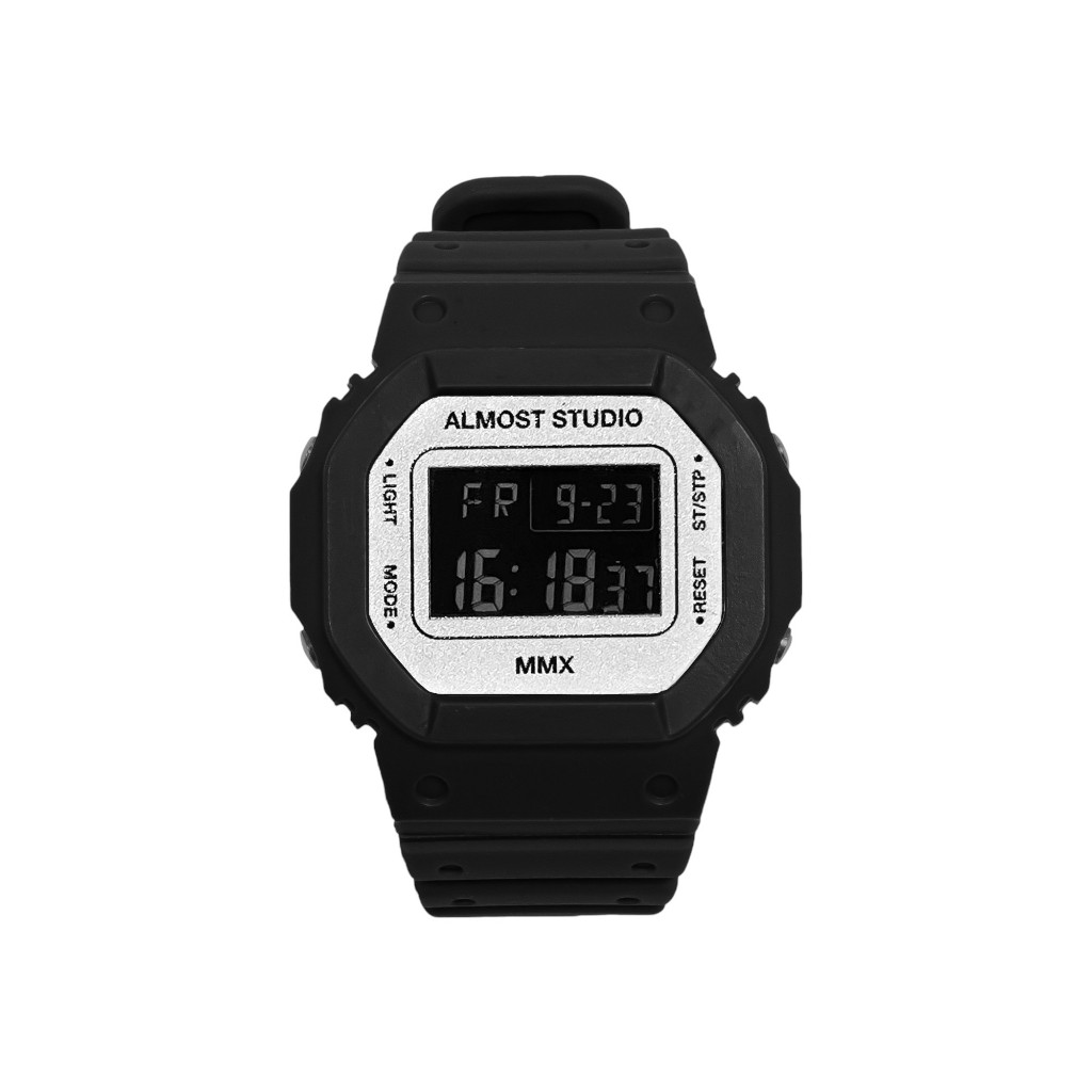 Jual Almost Studio Jam Tangan Digital Anti Air - Black White | Shopee ...