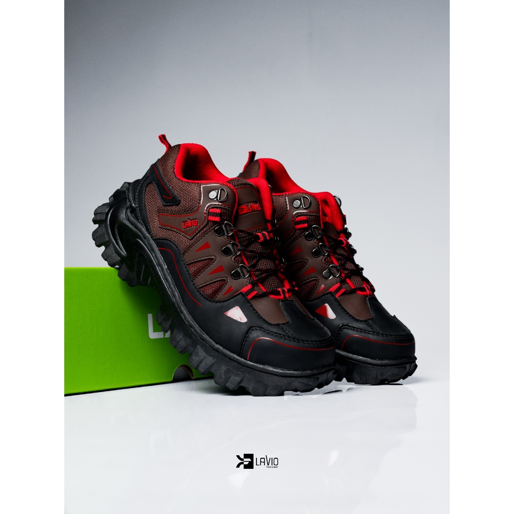 Jual Lavio Sepatu Pria Boots Safety Ujung Besi Kerja Proyek Gunung ...