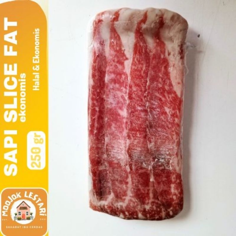 Jual Daging sapi slice FAT EKONOMIS 250gr Teriyaki barbeque Halal Impor ...