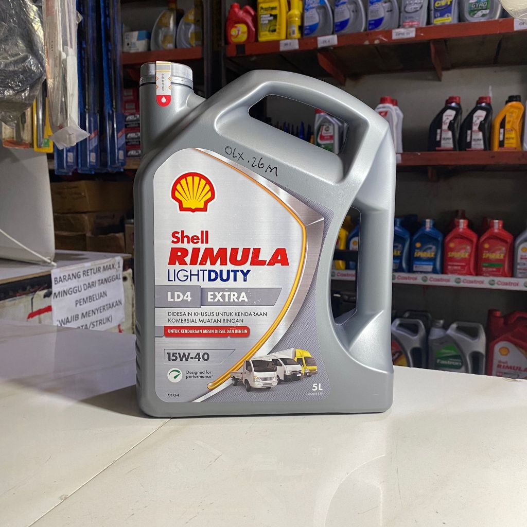 Jual SHELL Rimula Light Duty LD4 Extra 15w-40 Oli Pelumas Kendaraan ...