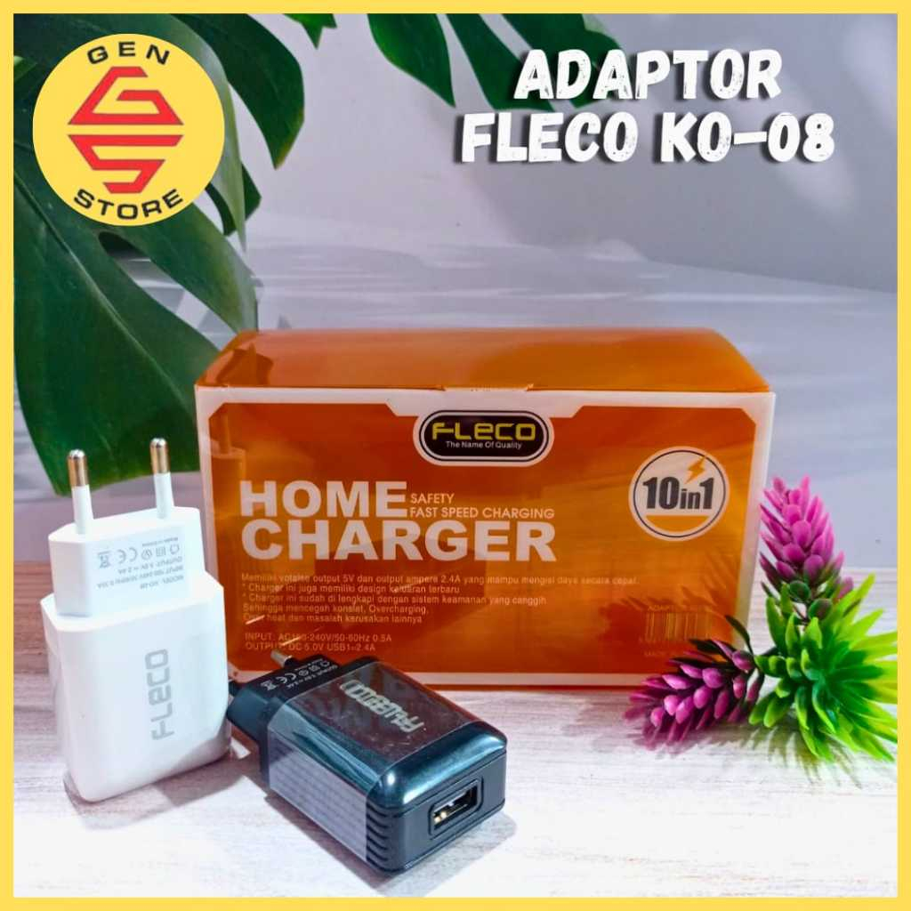 Jual ADAPTOR FLECO KO-08 ORIGINAL | GEN STORE | Shopee Indonesia