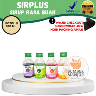 Jual SIRPLUS SIRUP RASA BUAH / ALL VARIANT / 100 ML | Shopee Indonesia