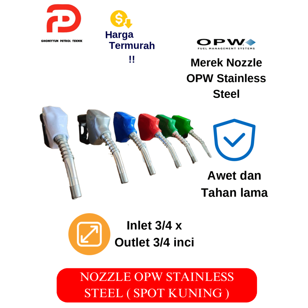 Jual Nozzle Nosle OPW Stainless Steel (SPOUT KUNIGAN) 100% SPBU ...