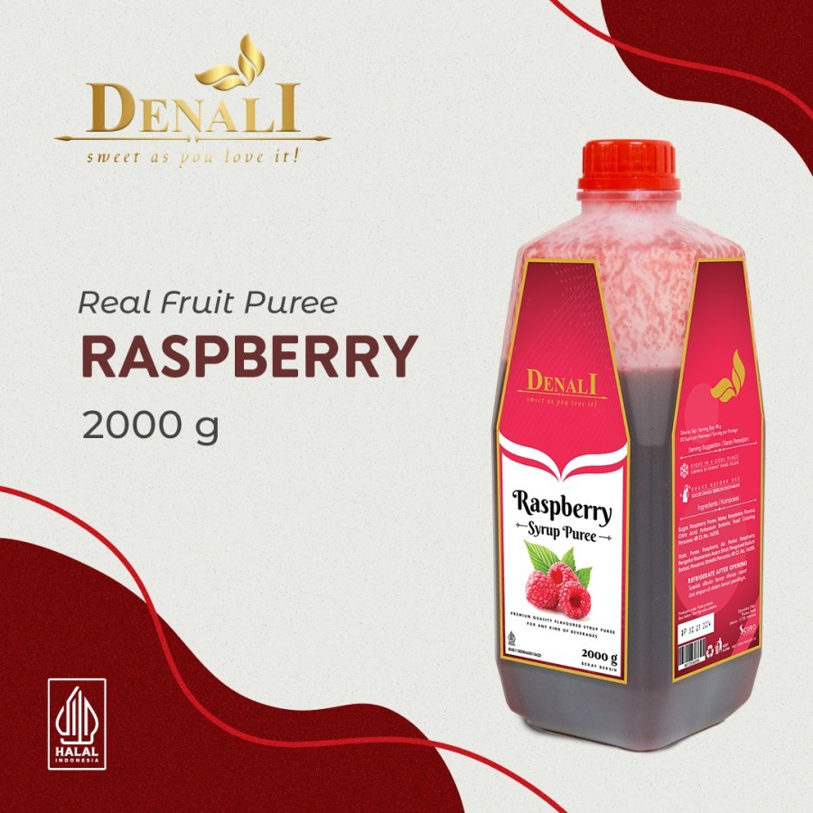 Jual Denali Raspberry Mix Syrup Puree | Sirup Denali Puree Rasa ...