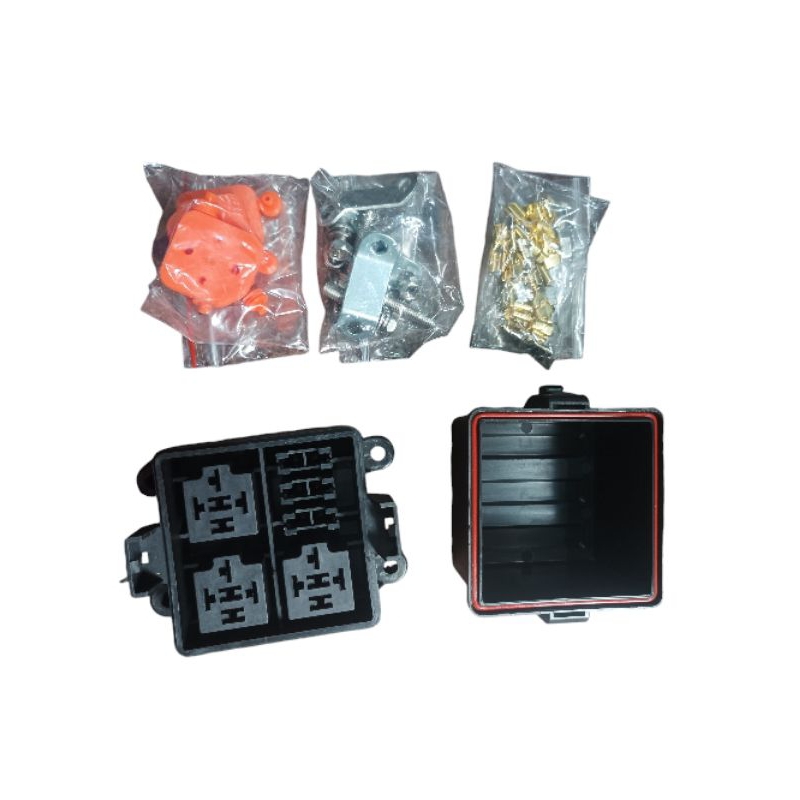 Jual Box Relay Universal 3 way relay & 3 slot fuse waterproof | Shopee ...