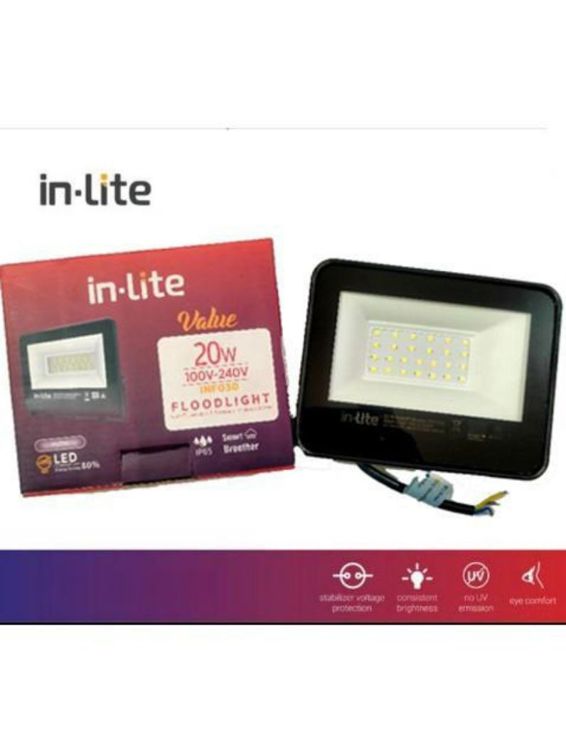 Jual INLITE LAMPU SOROT LAMPU TEMBAK FLOOD LIGHT INLITE 10W 20W 30W 50W ...