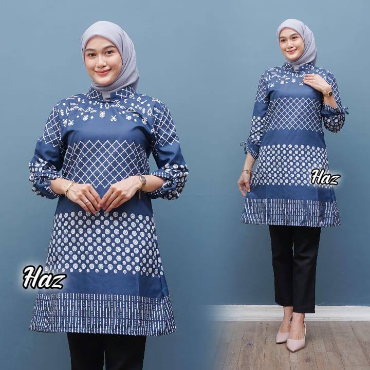 Jual Marsya Tunik Batik Wanita Modern Atasan Batik Wanita Baju Batik