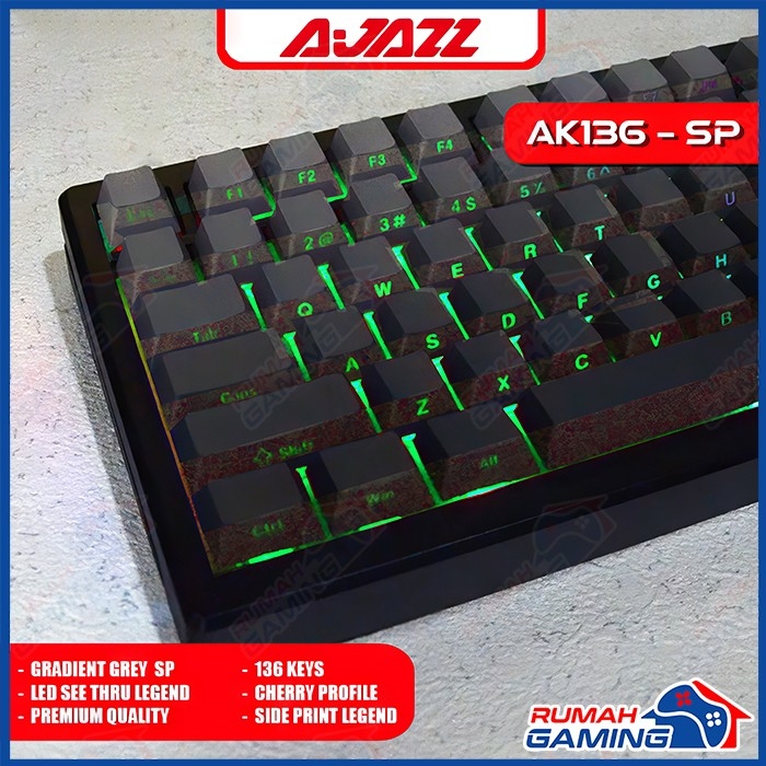 Jual AXE MECHANICALS - Gradient Grey - Cherry - Side Print - Keycap ...