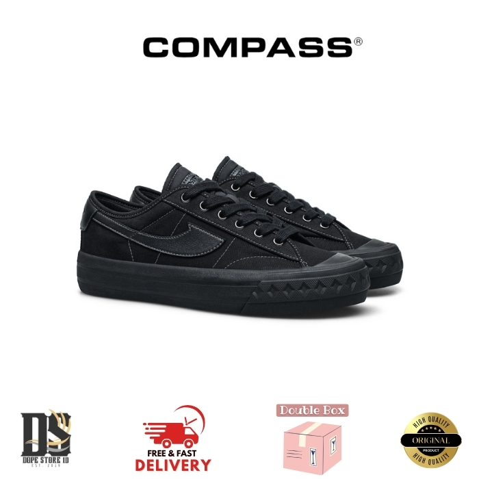 Jual Compass Retrograde Low Triple Black | Shopee Indonesia