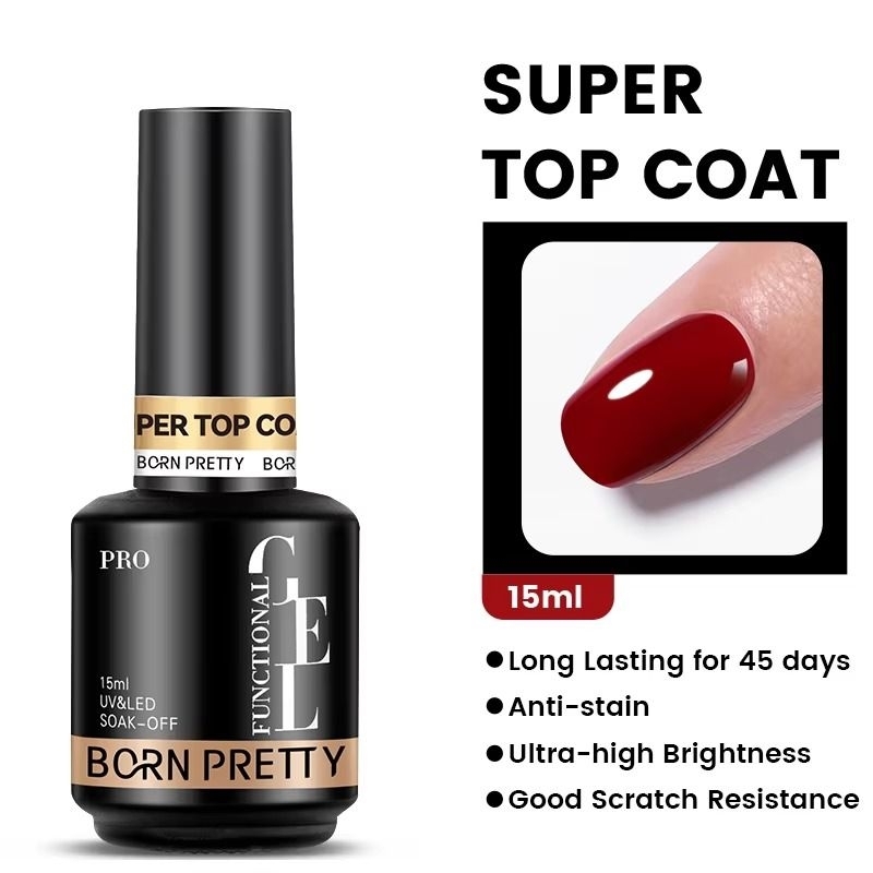 Jual Super Base Coat Born Pretty / Super Top Coat Born Pretty / Super ...