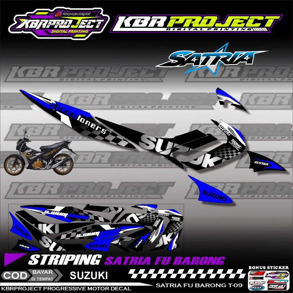 Jual SATRIA FU BARONG MEDUSA STIKER STRIPING PREMIUM KEREN VARIASI ...