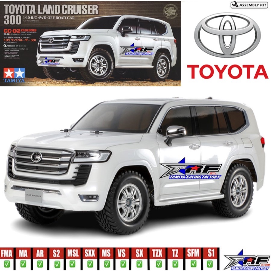 Kit Roulements Céramique FastEddy Pour Tamiya CC-02 - Land Cruiser 300