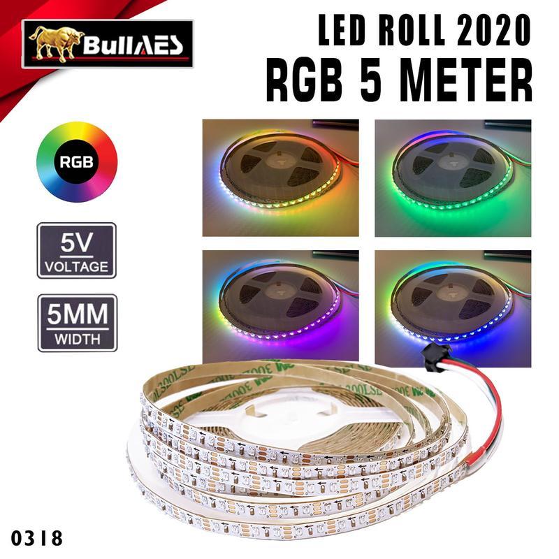 Jual Led Roll RGB 2020 Matrix List Roll Top View 5 Meter PCB 5mm ...