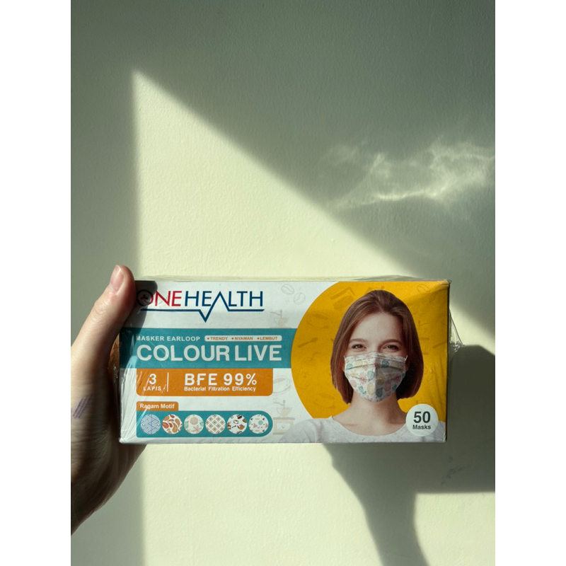 Jual [CUCI GUDANG] One Health Masker Medis Motif Dewasa 3ply ...