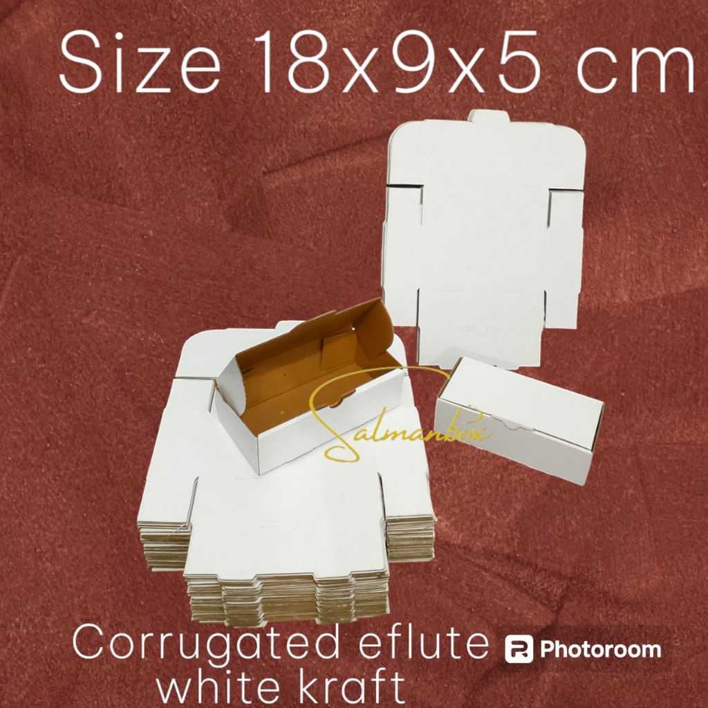 Jual BOX PACKING PUTIH BAHAN EFLUTE/BOX PREMIUM PUTIH/BOX PACKING ...