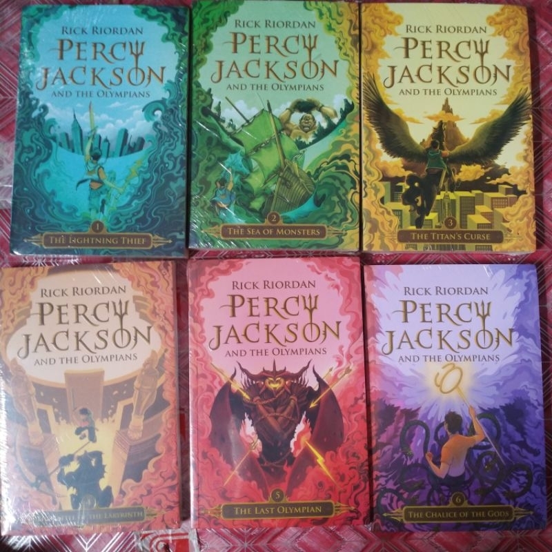 Jual buku novel rick riordan percy Jackson and the olympians 123456 ...
