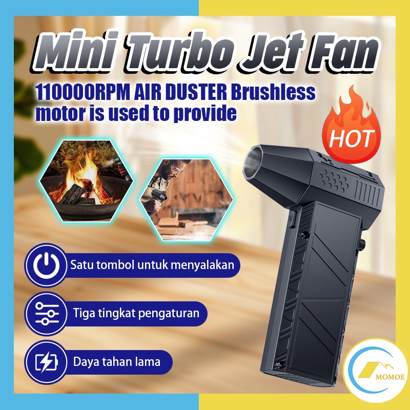Cordless Handheld Jet Blower Portable Violent Turbo Fan For Ryobi 18V Battery