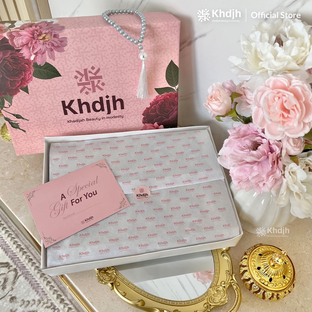 KhadijahLabel Hampers Mukena Set Dewasa Jumbo Majdina Spesial Gift