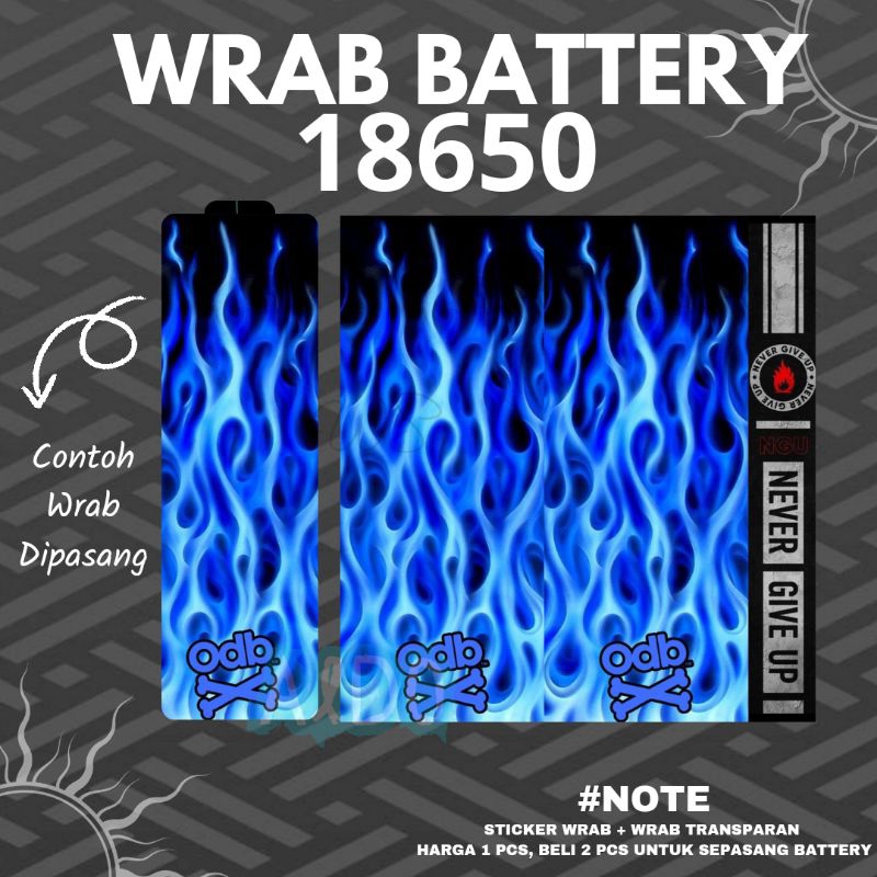 Jual Stiker Wrap Baterai 18650 Full Motif V2 Abstrak - Untuk Melindungi ...