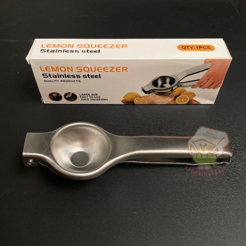 Jual ALAT PERAS LEMON DAN JERUK LEMON SQUEEZER STAINLESS STEEL TEBAL ...