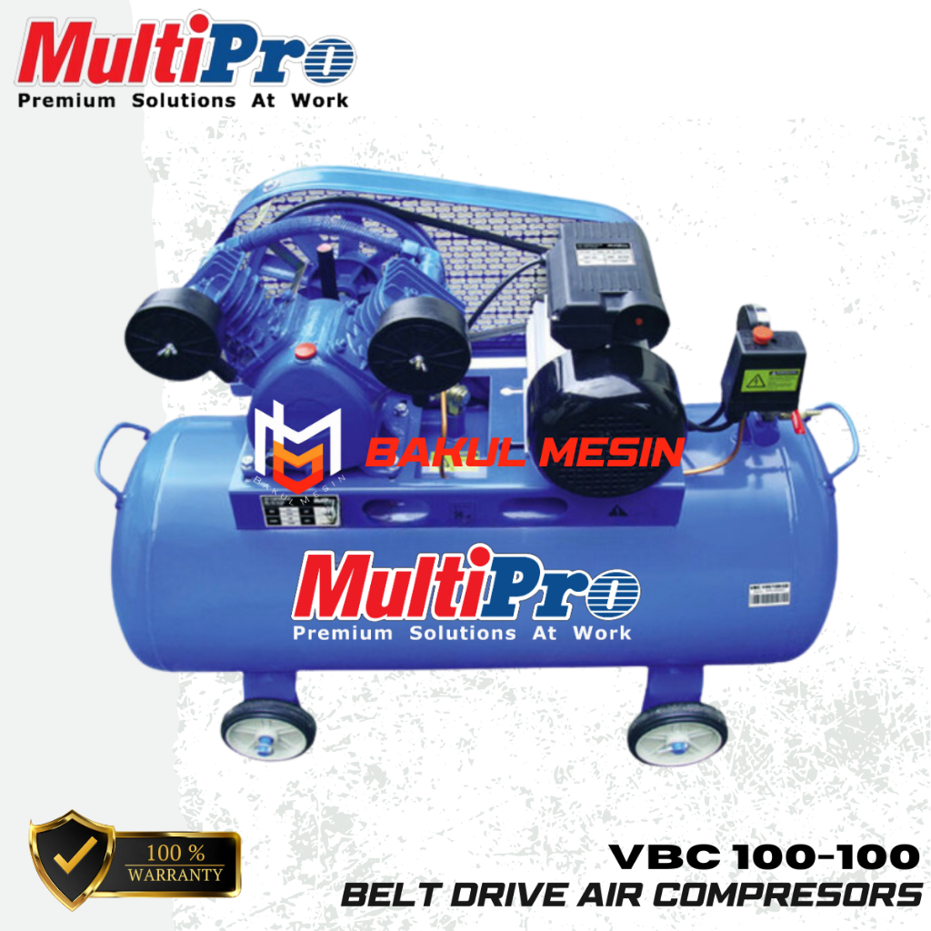 Jual MULTIPRO VBC 100-100 HS Kompresor VBC100/100HS Belt Drive ...