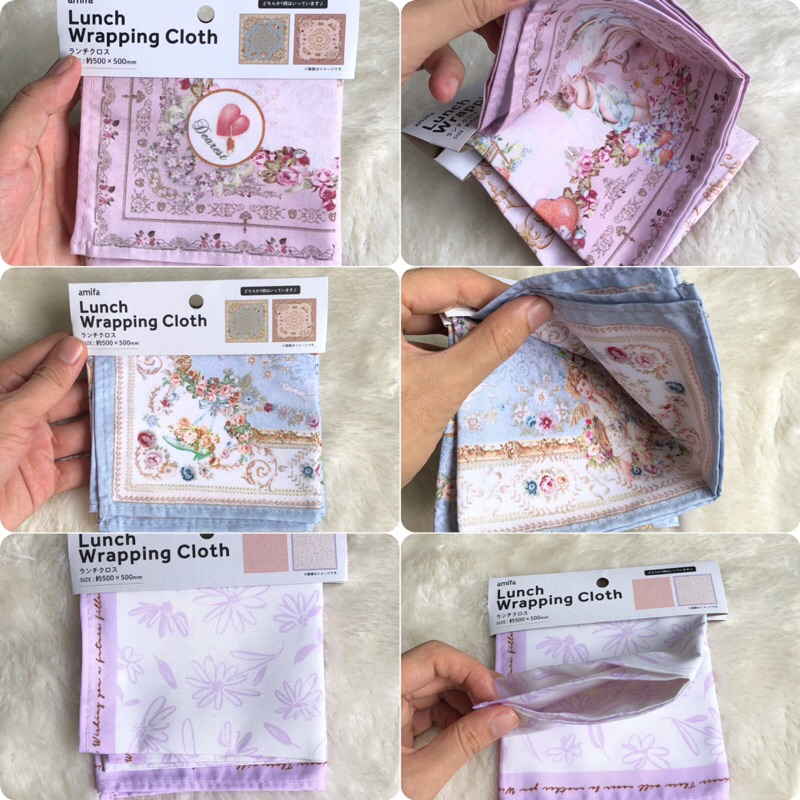 Jual lunch cloth kain pembungkus kotak bekal size 50x50cm original ...