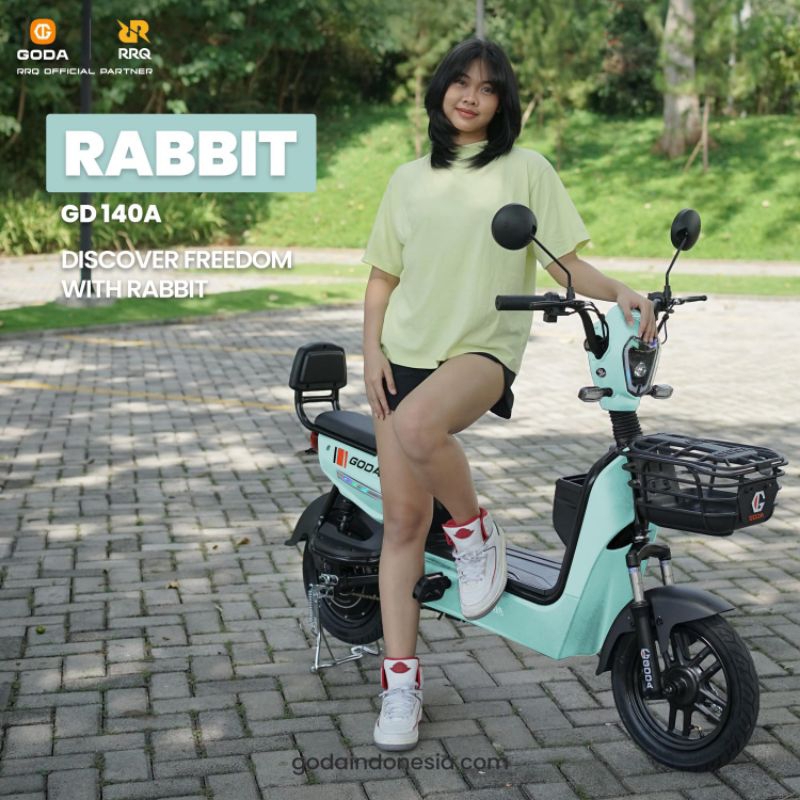 Jual SEPEDA LISTRIK GODA 500W RABBIT RESMI GARANSI | Shopee Indonesia