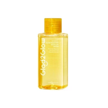 Glad2Glow Micellar Water 130mL Mugwort Salicylic Acid Acne Yuja Vitamin C Cherry Blossom