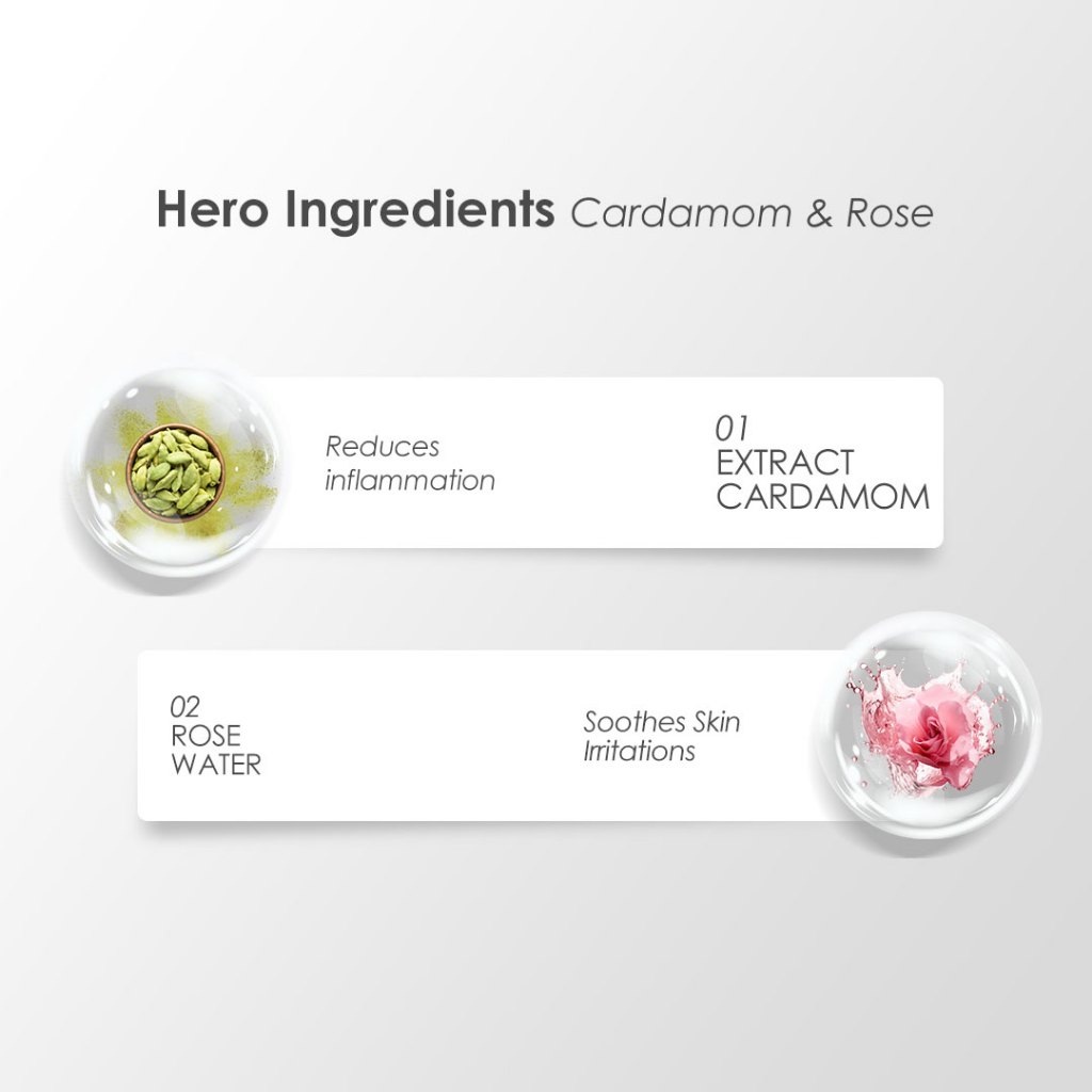 Jual Gbee Glow Beauty Cardamom & Rose Water 30ml / Acne Treatment ...