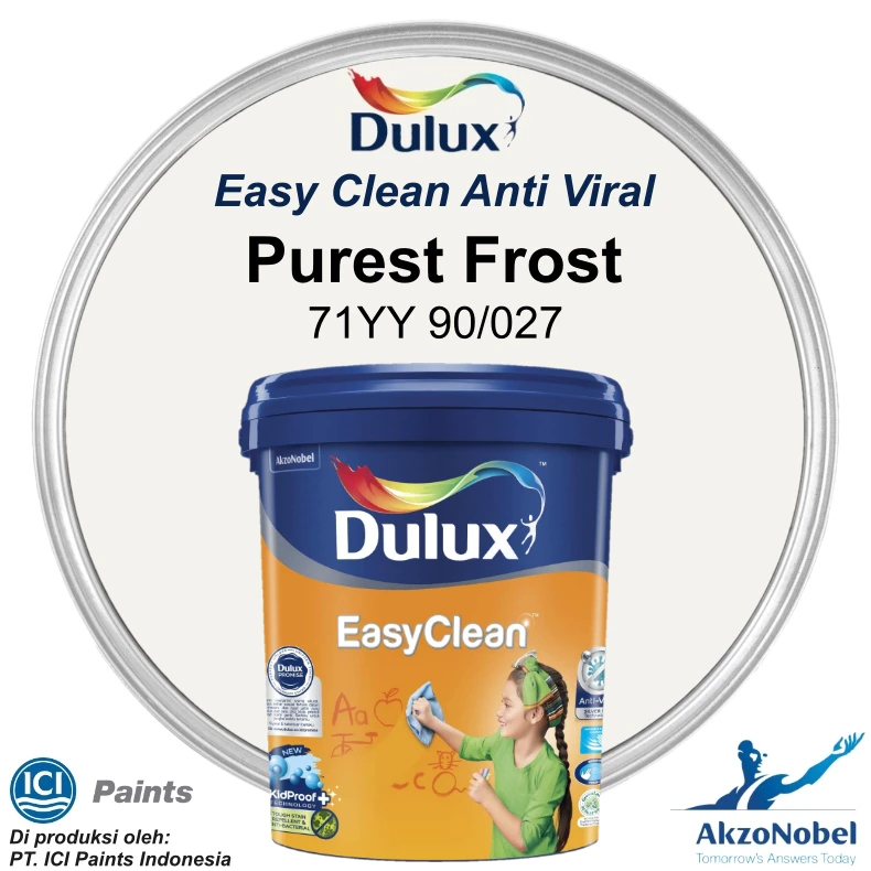 Jual CAT DULUX EASY CLEAN MIXING 2.5 LT - PUREST FROST 71YY 90/027 ...