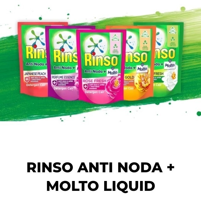 Jual Rinso Molto Detergen Cair Anti Noda 510ml All Varian | Shopee ...