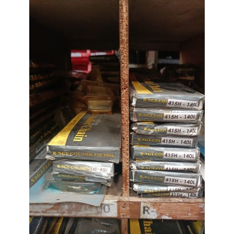 Jual RANTAI RANTE NAGATA RACING 415-140L GOLD ORIGINAL OLD | Shopee ...
