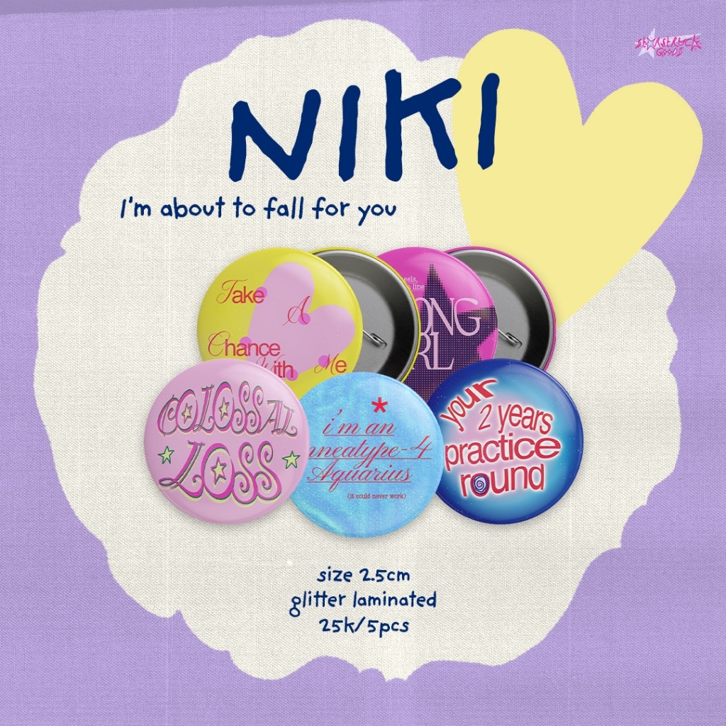 Jual NIKI Vol. 1 Button Pins | Shopee Indonesia