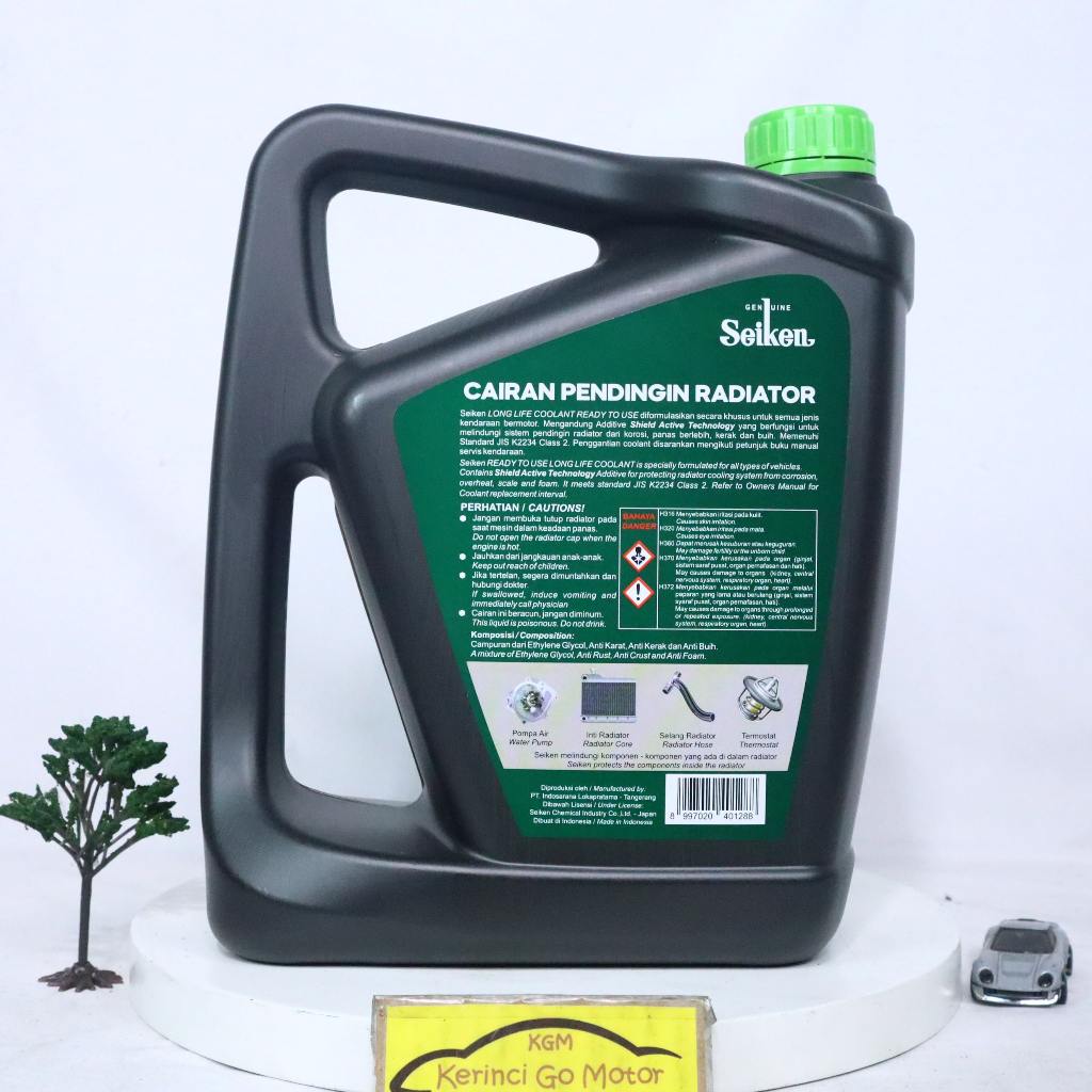 Jual Seiken Air Radiator Coolant 50/50 Hijau 4 Liter Cairan Pendingin ...