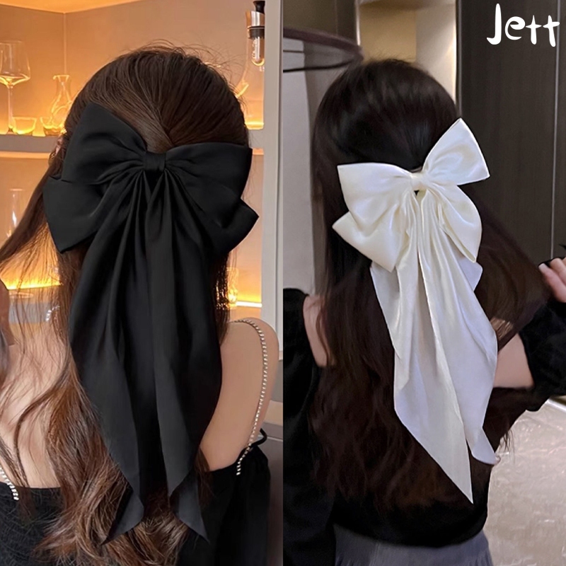 Jual jepitan rambut pita/Gaya KOREA Jepit Rambut Satin/pita hijab/jepit ...