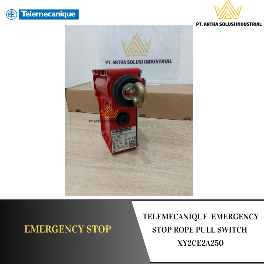 Jual TELEMECANIQUE EMERGENCY STOP ROPE PULL SWITCH XY2CE2A250 | Shopee ...