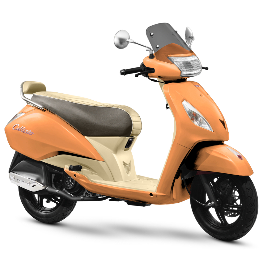 Jual TVS Motor Callisto Limited 110cc Peach Perfect Shopee Indonesia