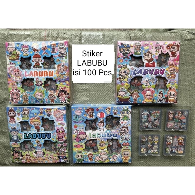 Jual Stiker LABUBU isi 100 Lembar Stiker Viral Labubu | Shopee Indonesia