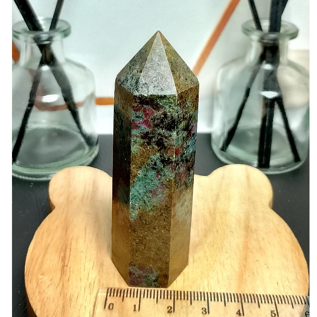 Jual Natural Stone Tower Ruby With Kyanite Point UV Reactive (4 ...