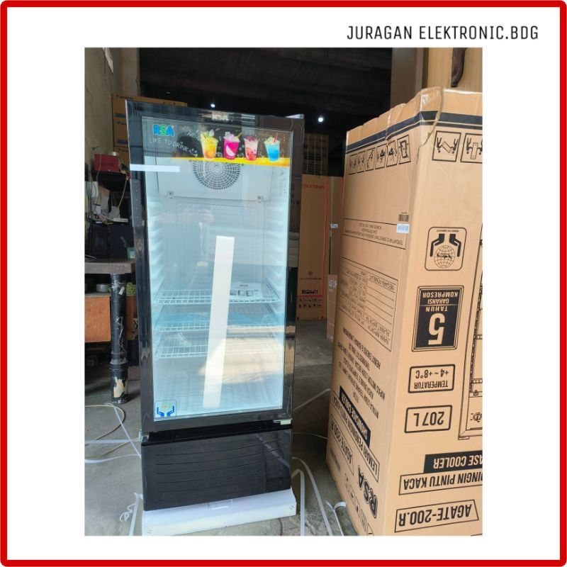 Jual Showcase RSA 207 Liter Display Cooler AGATE 200 R | Shopee Indonesia