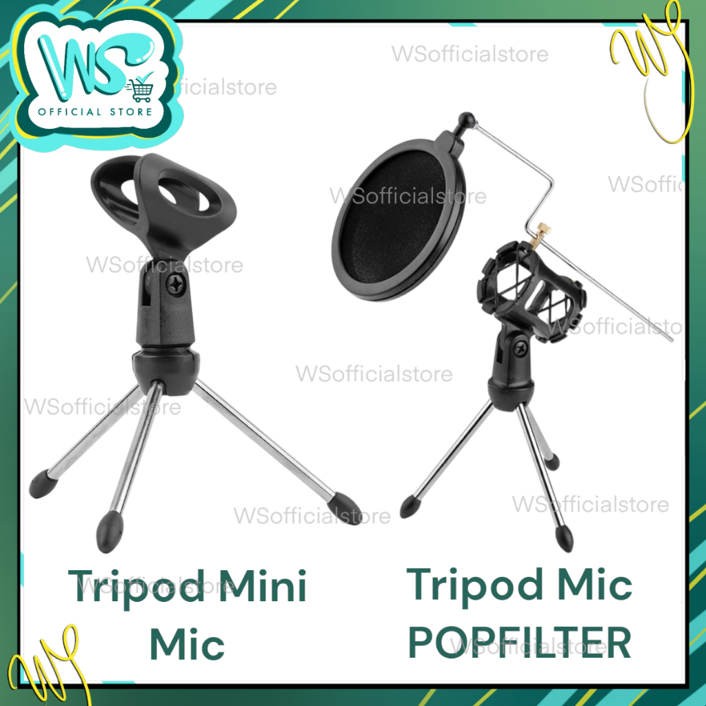 Jual MINI MIC STAND / TRIPOD MIKROFON UNIVERSAL FOR MICROPHONE ...