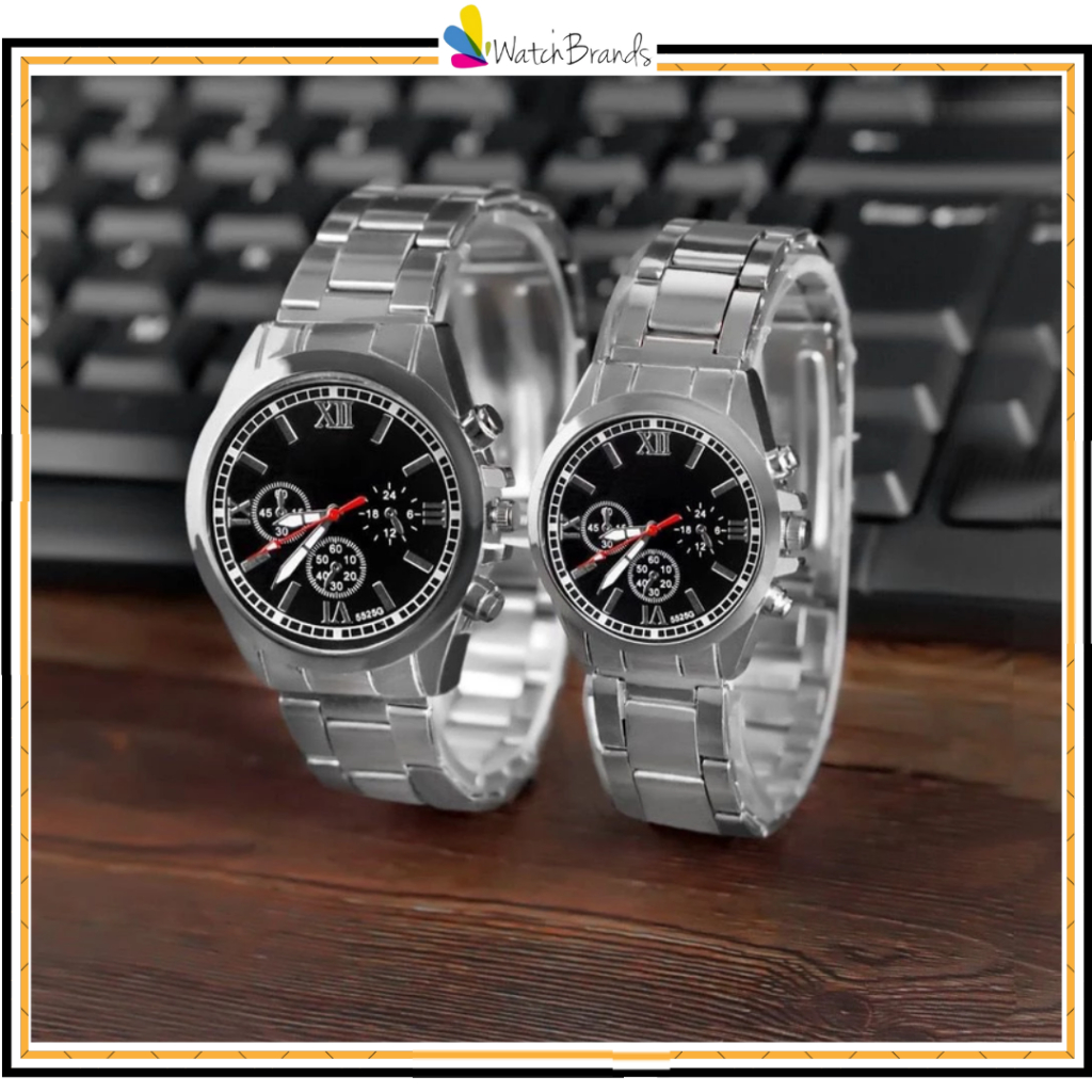Jual WBS JAM TANGAN ANALOG COUPLE RANTAI STAINLESS MURAH RANTAI PERMIUM ...