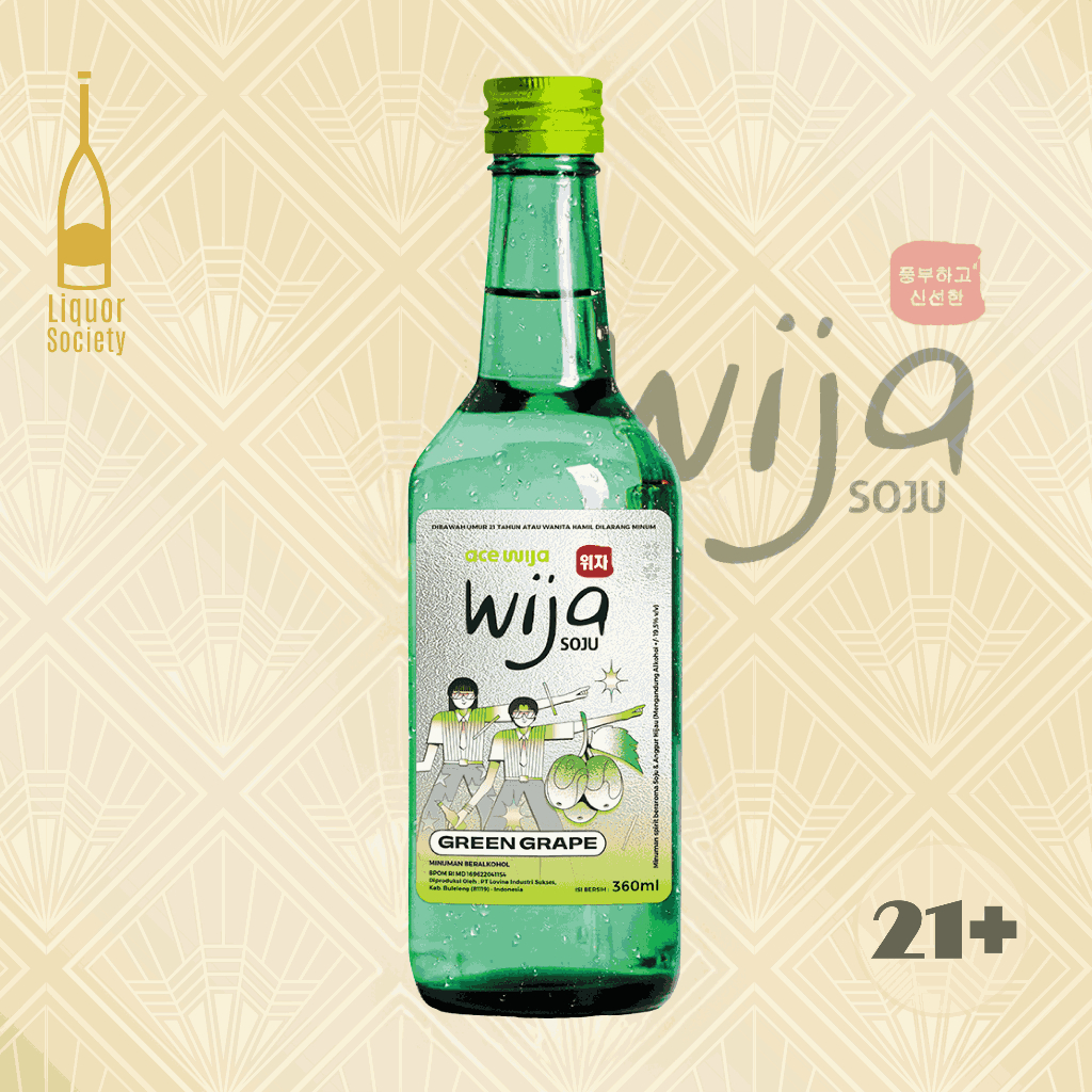 Jual Wija Soju Green grape 360 ML | Shopee Indonesia