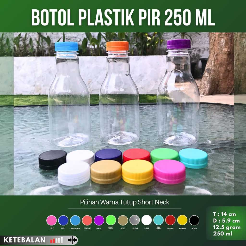 Jual Botol Pir Plastik 250ml 250 ml / Botol Cikita / Botol Pear / Botol ...