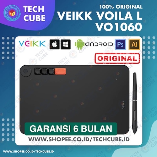 Jual VEIKK VOILA L VO1060 Drawing Pen Tablet Keycaps Alt A30 A50 V01060 ...