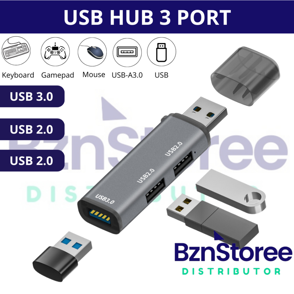 Jual MINI Mini 3-in-1 USB Hub / Usb HUB 3 Port Usb 3.0 2.0 High Speed ...